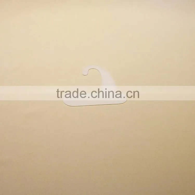 Durable white plastic number tag for scarf hangers display