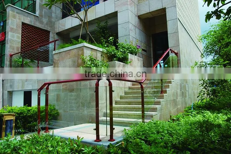 Glass and aluminum material swimming pool fence