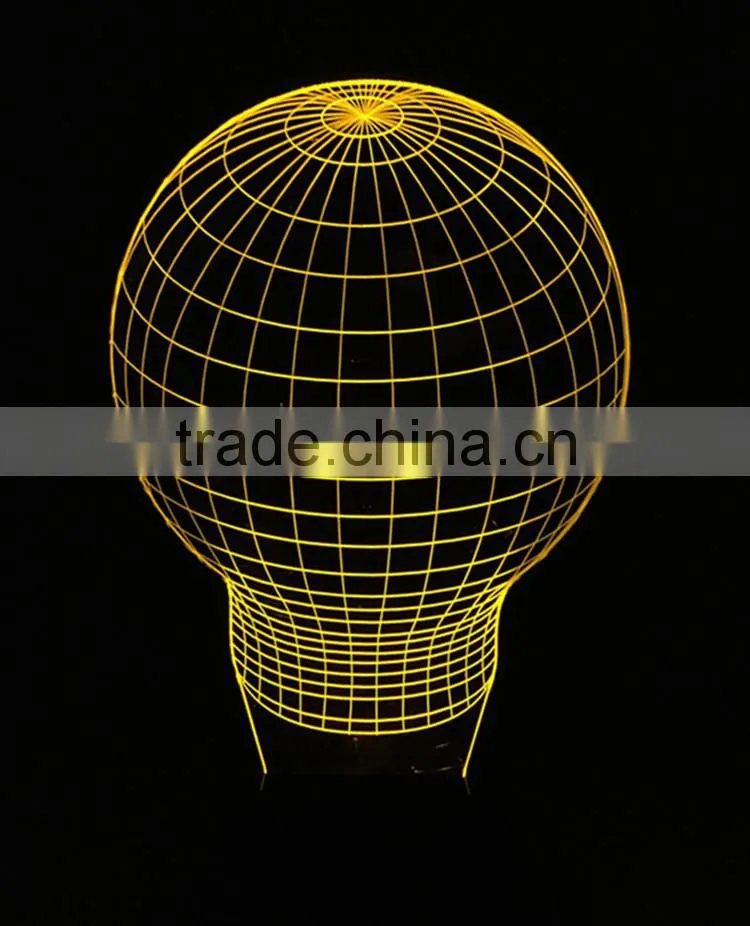 snow mountain crystal table light base wedding 3d optical illusions led light decoration