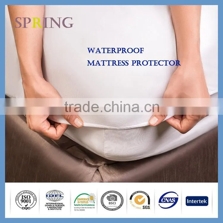 New design 100% Cotton Fitted Waterproof Terry Mattress Protector