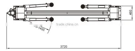 electrical one side release hydraulic gantry lift