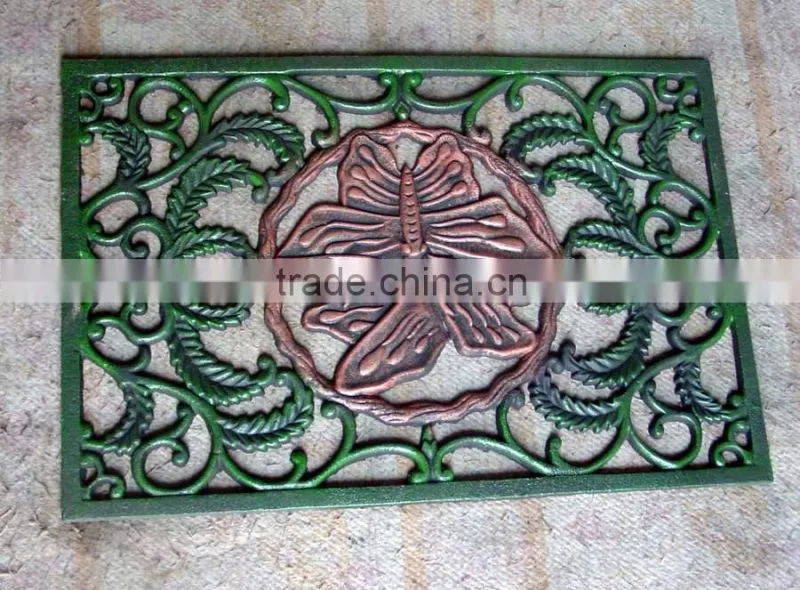 ourdoor decorative doormat cast iron