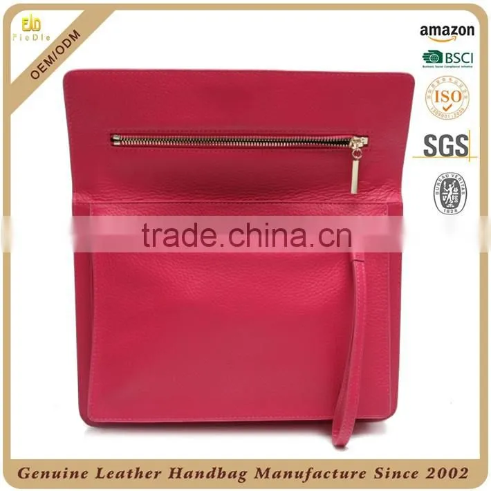 CSS1438-003 2015 new product genuine leather evening clutch bags envelope clutch bag