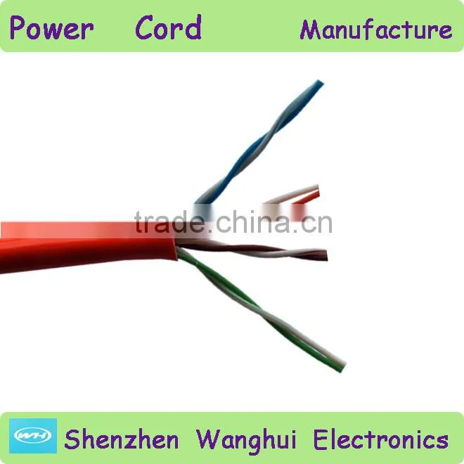 fire rated cable utp cat5e lan cable 2pr 24awg