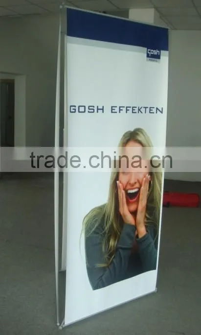 3-sided triangle banner display stand