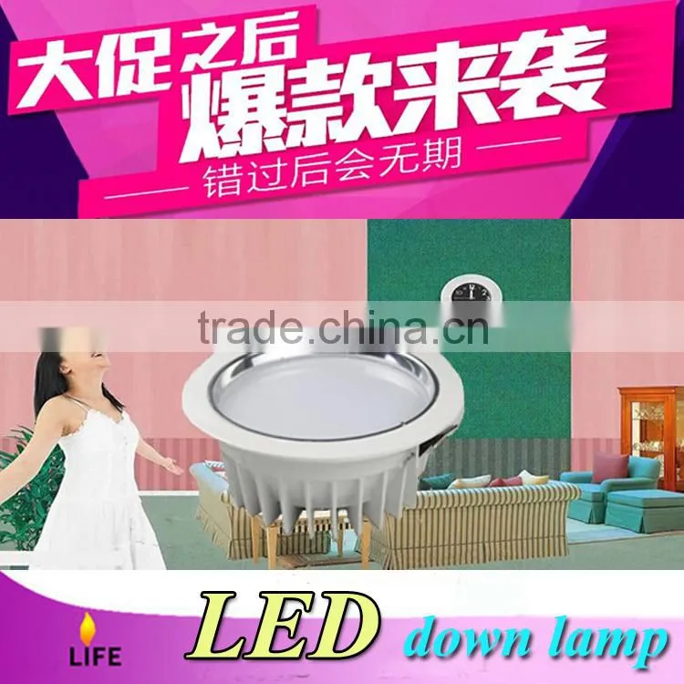 2700K Warm White Aluminum 4/5/6/8/10 Inch 3 Inch 220v LED Downlight 6w