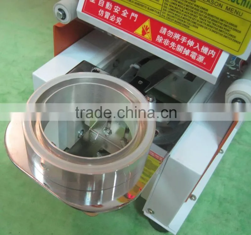 Automatic cup sealing machine, yogurt cup sealing machine, boba tea cup sealing machine