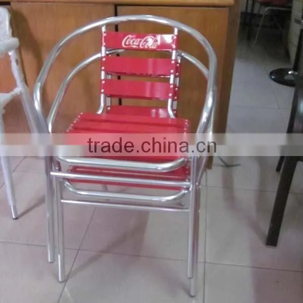good quality ourdoor garden dining aluminum stacking alloy chair YC001