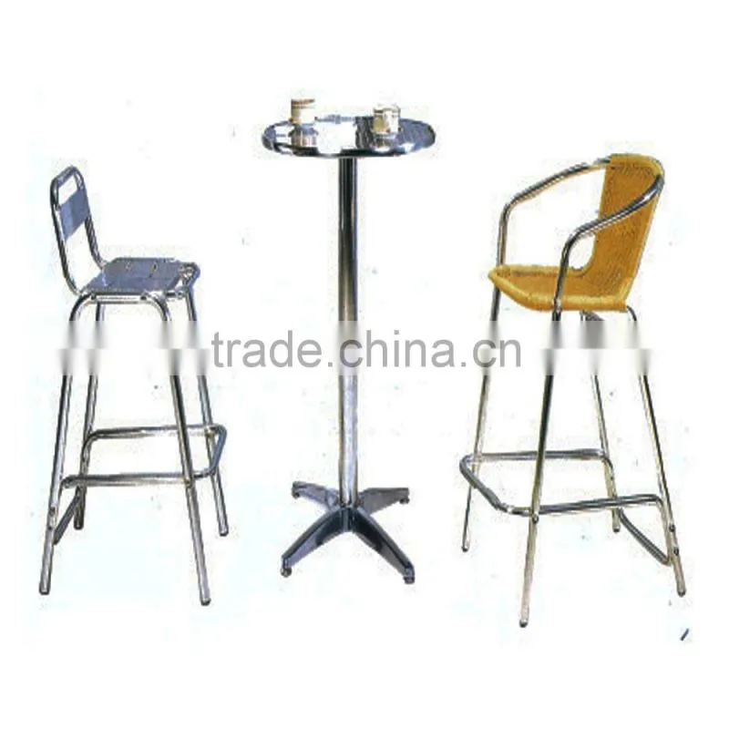 modern aluminum wooden bar chairs YC026W