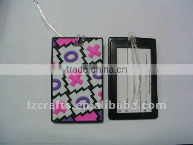 soft pvc luggage tags