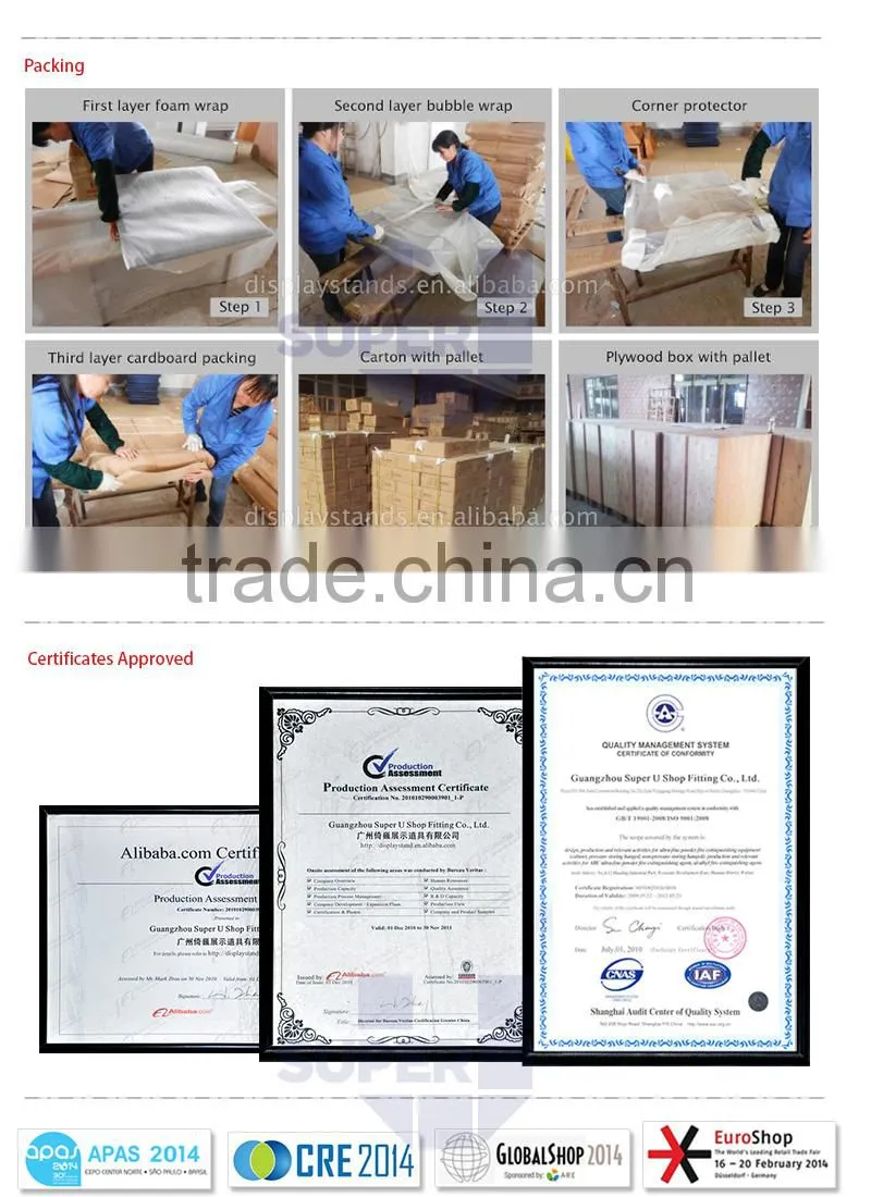 manufacture optical display table easy to shipping