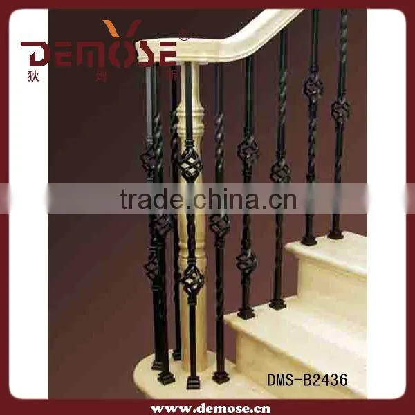 indoor stair railing/iron stair balusters/custom wrought iron railings