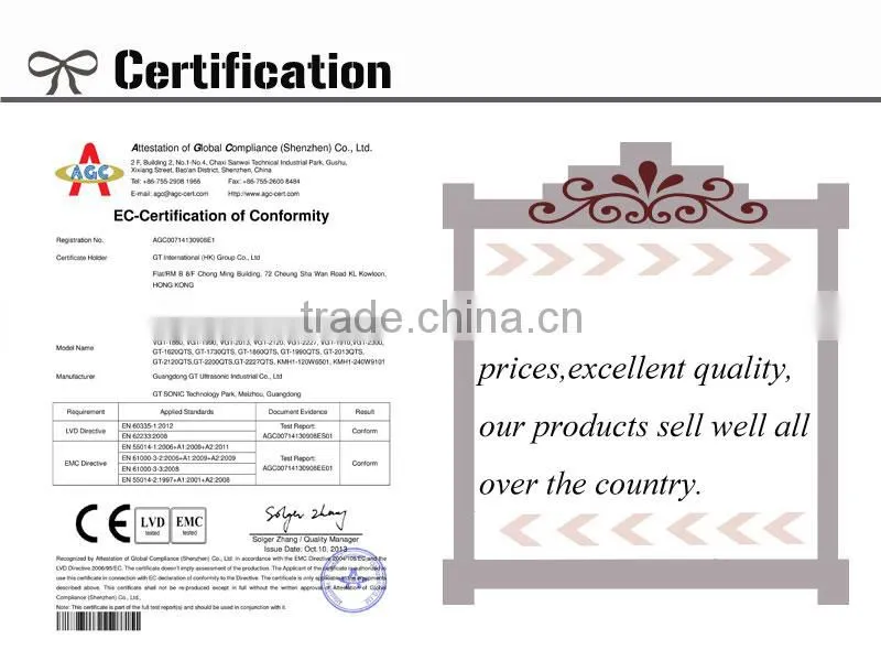 China supplier GT-1730QTS Motor parts cleaning machine ultrasonic cleaner