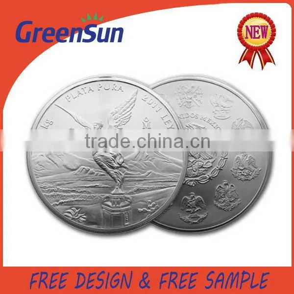 Promotional Gifts customized rare silver metal coin