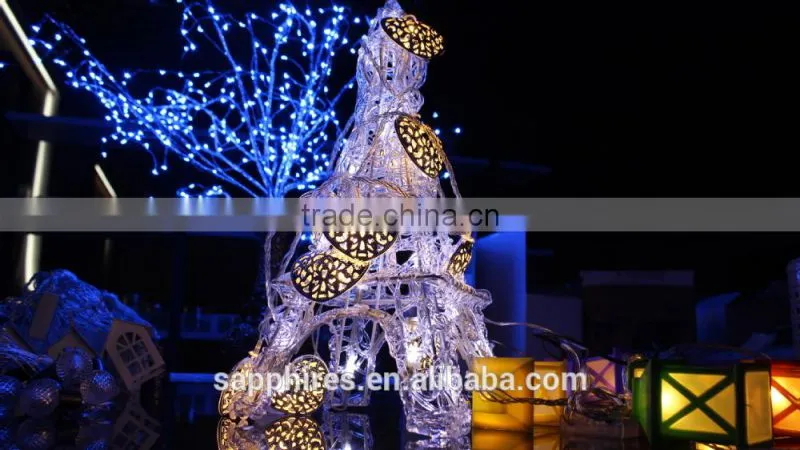 LED battery string light The heart in the iron Christmas wedding holiday party outdoor indoorstring light