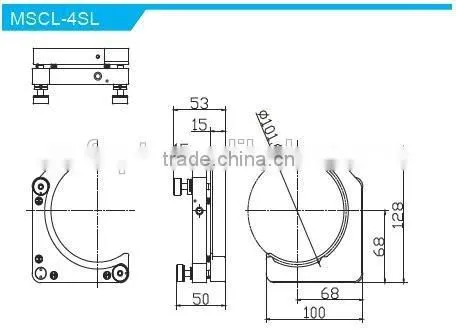 MSCL-1.5SR/Height of Center Height 30mm/high coherence Kinematic C type Mounts with 2 adjusters with Lock/Optical Mount