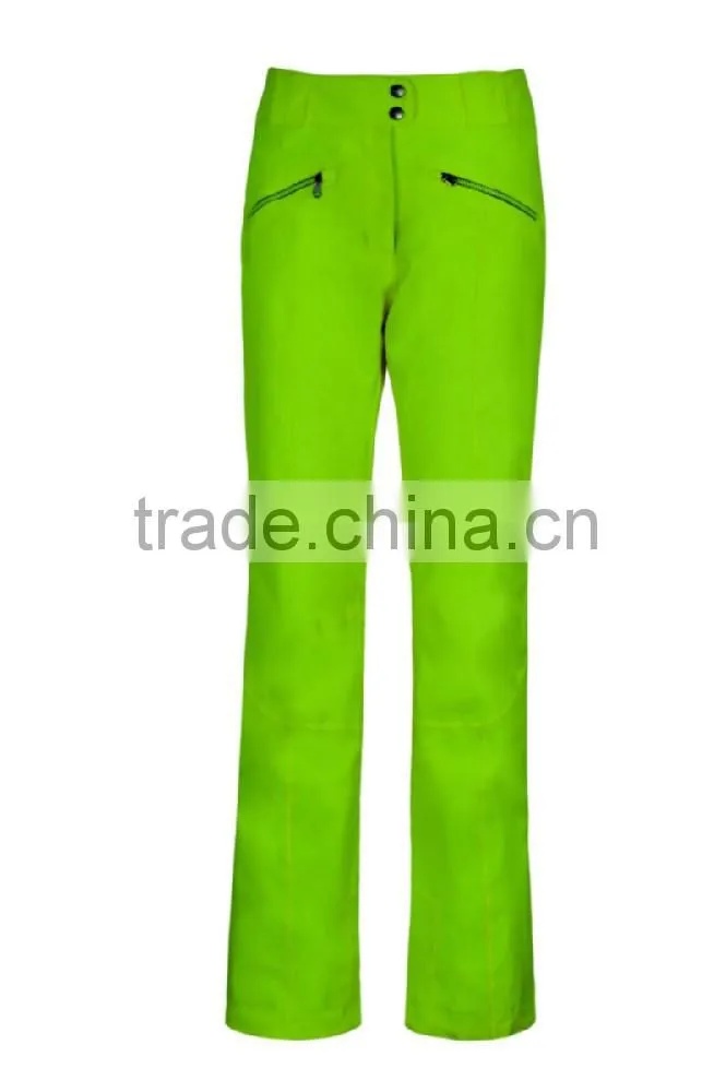 Unisex Men Women Outdoor Sportwear Mountain Ski Pants Lime