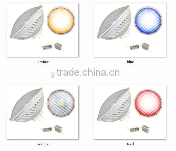 20W 36W 54W par56 fountain light 12V 120V 240V gx16d par56 led swimming pool lighting