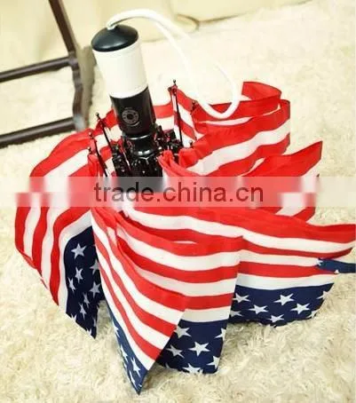 custom 190t fabric material landscape photo print straight umbrella