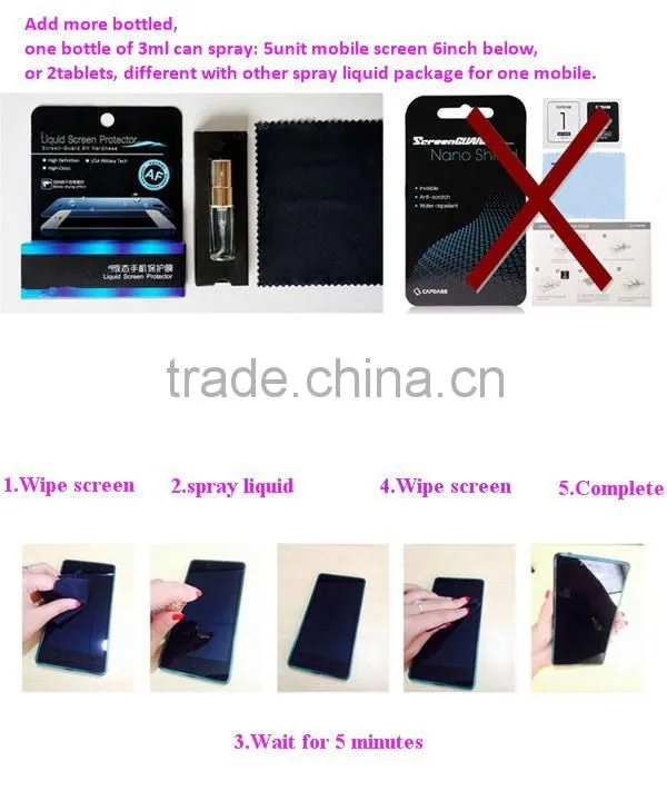 nano liquid protector for mobile screen & tablet screen