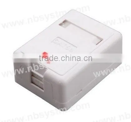 1 port Surface Box with 1 pcs keystone jack or without