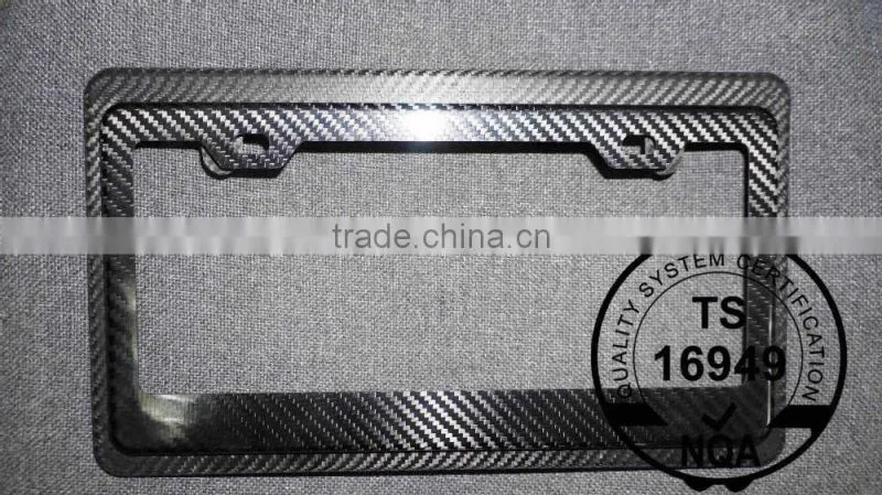 UNIVISAL CARBON FIBER license plate frame for USA