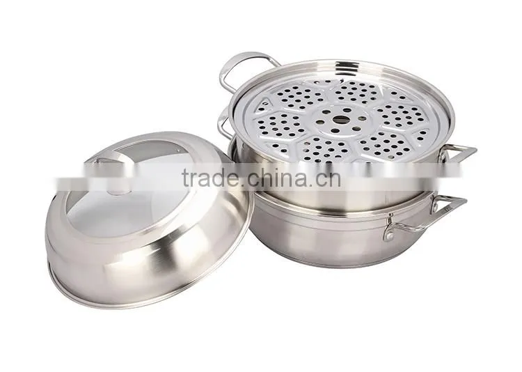 Cookware Pot Stainless Steel Kitchenware Set Steamer