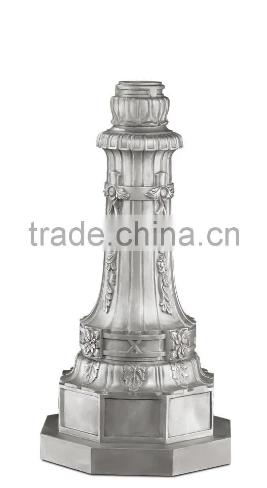 A038 High Craft Aluminum Sand Casting Decorative Light Pole Base