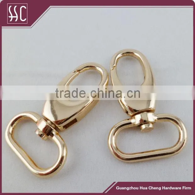 Guangzhou Manufacturer Directly Wholesale Shiny Silver Alloy Swivel Snap Hook