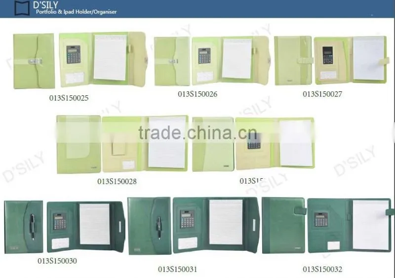 Portfolio/ PU leather folder / document folder professional supplier