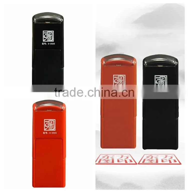 2015 Famous Top Quality Pocket Rubber Stamp Handles Plastic Self-Inking Stamp