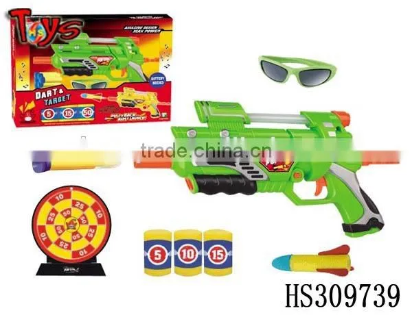 flashing and music electric soft bullet gun toy