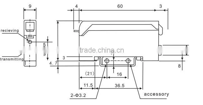 FF-12 series Fiber Amplifier, Potentiometer adjusting, fiber optical sensors