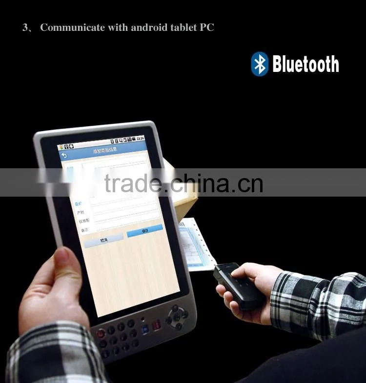 1D Mini Portable Wireless Bluetooth CCD Barcode Scanner for Supermarket, Library, Storehouse