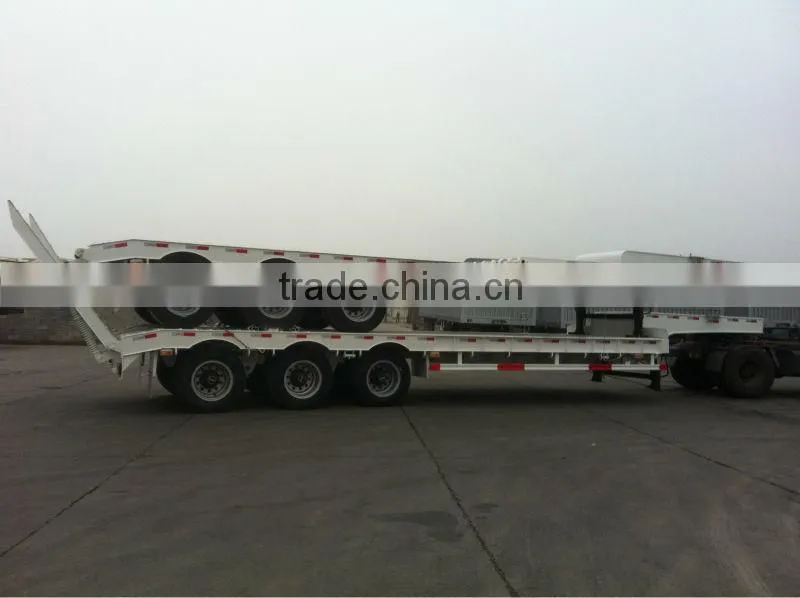 Best selling Transportion heavy machinery 60T-120T low bed semi trailer
