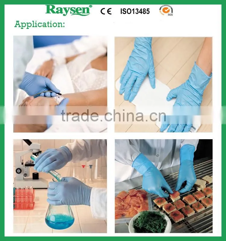 2016 OEM High Quality Nitrile Gloves with CE & ISO Certification