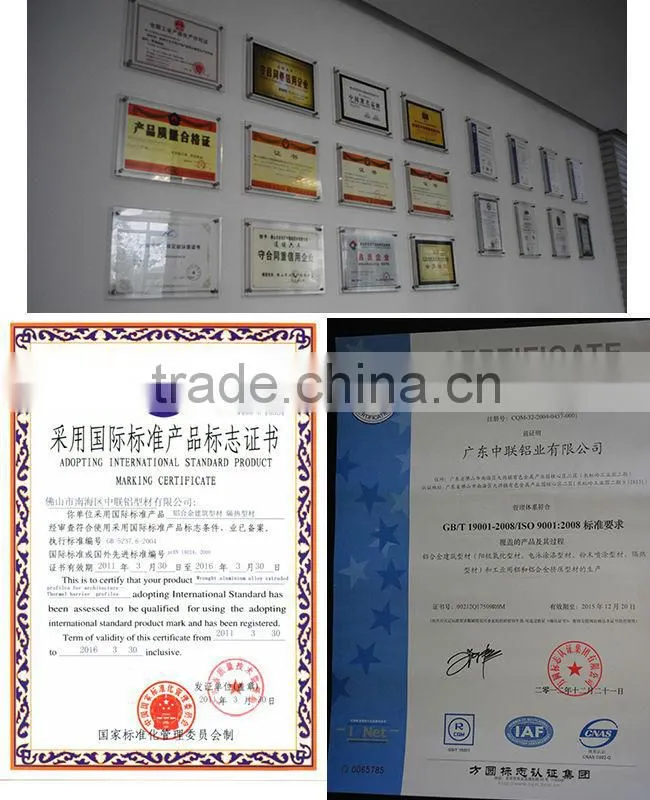 Wow!!!6063T6 powder coated aluminium profile extrusion to make door and window frame, u channel aluminium bottom frame for glass
