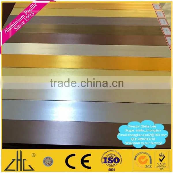 Wow!!! Aluminum frame for wardrobe / color anodized electrophoresis aluminium extrusion plant / all types of aluminium extrusion