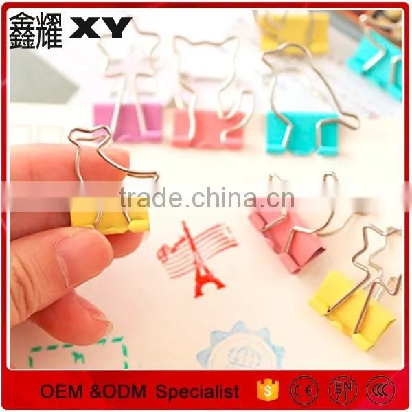 Unique fancy custom shapes metal paper clips for promotion