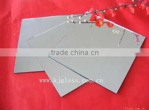 bevellel aluminum mirror in heart shape