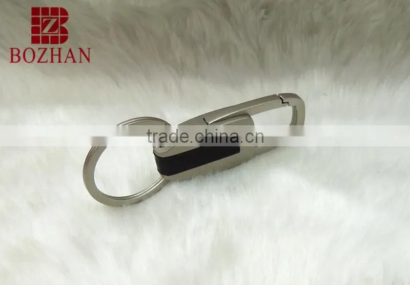 Gentleman style matte zinc alloy keychain