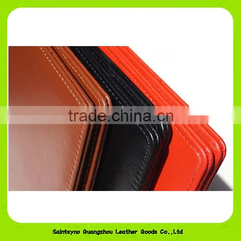 Embossing Conference A4 Document foldable leather expandable file folder