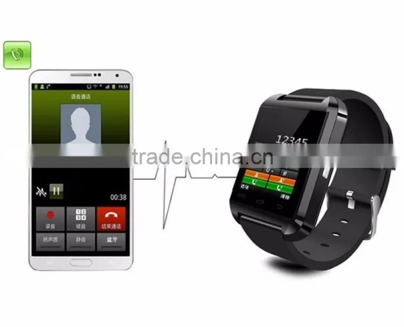 silicon bluetooth samrt watch with camera