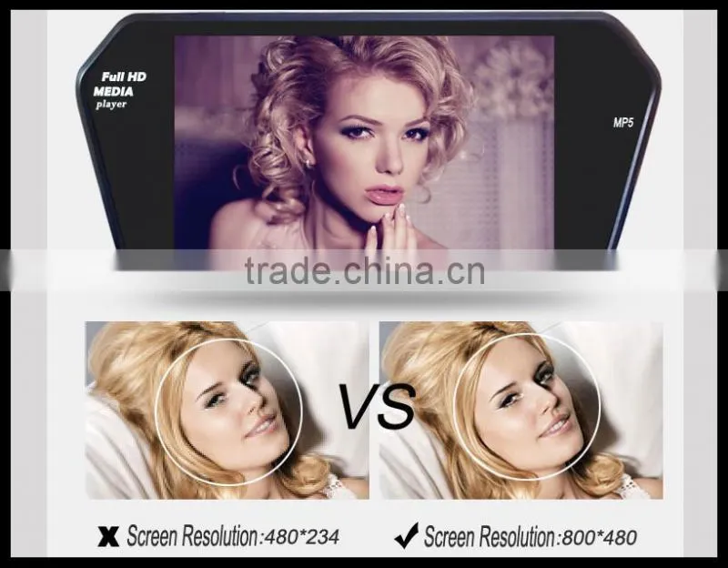 bluetooth mp5 car rearview mirror monitor