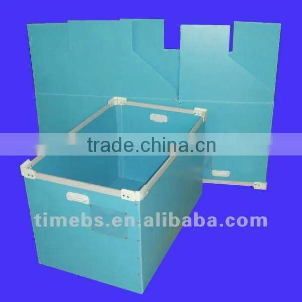Corrugated plastic storage box