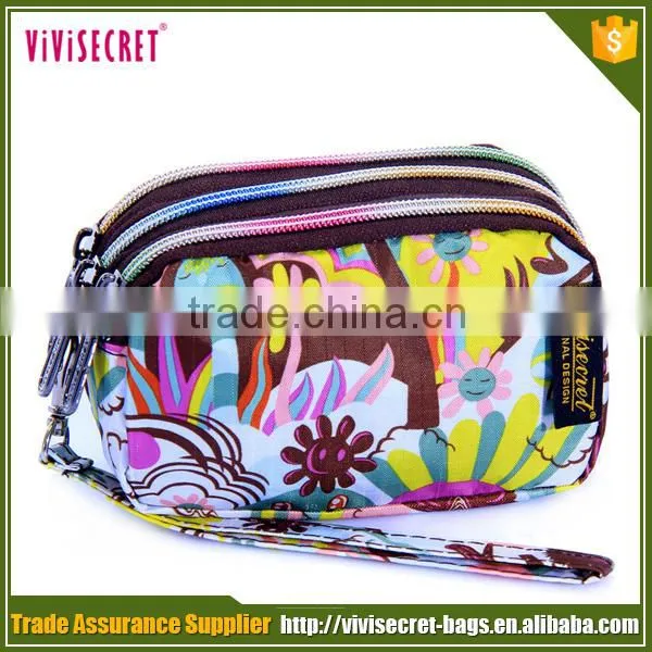 2015 New design travel nylon luxury lady purses and wallets