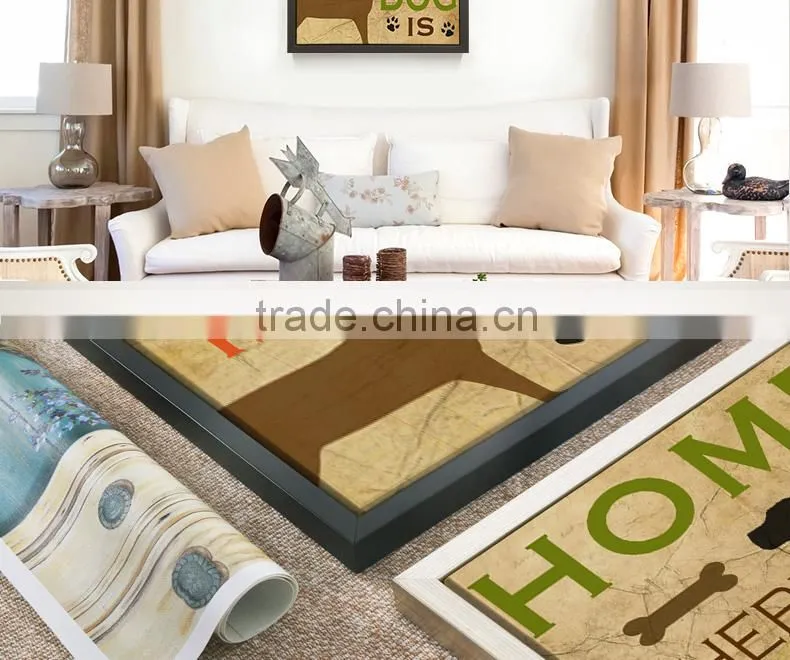 Reproduction canvas animal oil painting of dog
