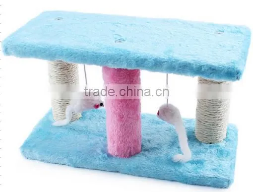 Aimigou Sisal mouse cat toys with spring and round bottom