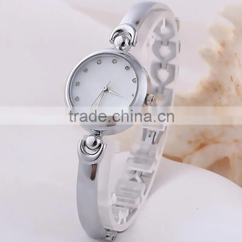 Top sale alloy bracelet simple style diamond dial fashion women watch
