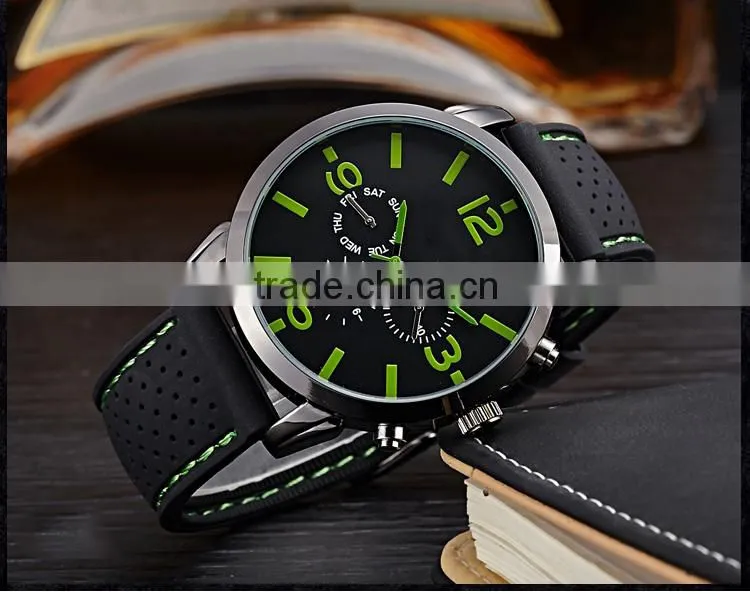 Fashion silicone slap bracelet watch silicon watches men